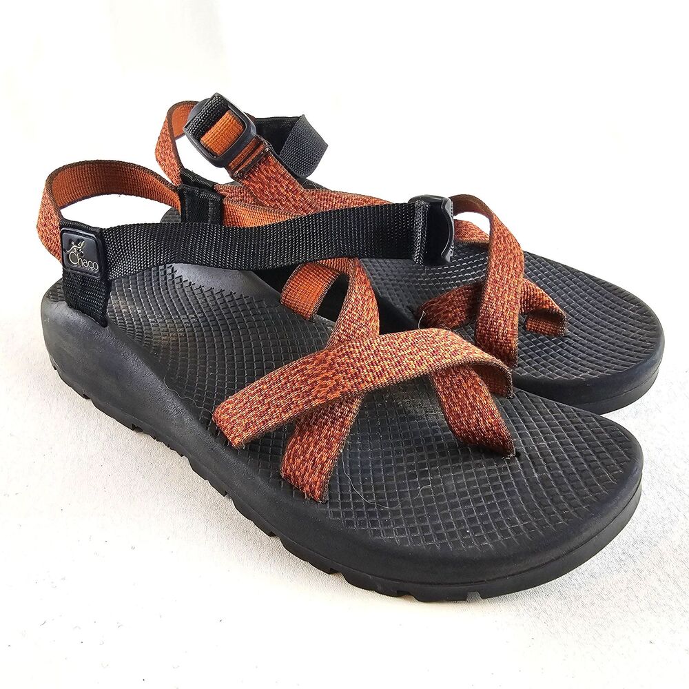 Chaco Sandals Women’s Size 11 Orange Black Hiking Water Sport Shoes Gorpcore